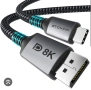 USB C към DisplayPort 1.4 8K кабел, 2M, снимка 1