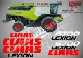 CLAAS Lexion 460 стикери надписи, снимка 15