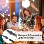 15 м LED приказни светлини на открито, приказни крушки с 25 нечупливи пластмасови крушки G40, снимка 8