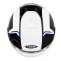 Отворена мото каска YEMA ECE R22.06 с два визьора черно и бяло, снимка 3