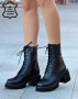Боти на ток - черна ЕСТЕСТВЕНА кожа - 27700 , снимка 2