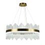 LED ЛЕД Димируем кристален полилей на връв 100 см зллатен, снимка 3