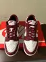 Оригинални Nike Dunk Low – бяло / бордо 43/27.5см, снимка 3