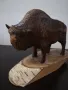 Статуетка на американски бизон. Дърво. , снимка 1