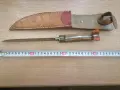 Стар кован нож с кожена кания , снимка 5