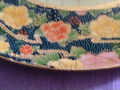 Красива чиния 255мм фи китайски порцелан уникат ръчно рисувана винтидж красива, снимка 11