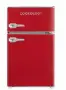 Ретро-Червен мини хладилник с камера Cookology, снимка 1