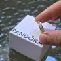 Пръстен Pandora Eternity Channel с 14К златно покритие, снимка 1