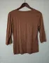 Карамелено кафява блуза 3/4 ръкав М размер, снимка 2
