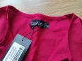 Страхотна маркова рокля туника Boohoo, коприна, размер S, нова с етикет, снимка 6