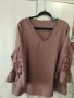 ДАМСКА БЛУЗА С ДАНТЕЛА. , снимка 2