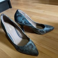 Змийски обувки на ток, снимка 3 - Дамски елегантни обувки - 39852971