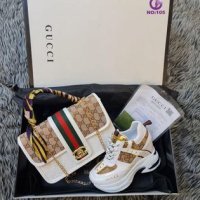 Gucci дамски маратонки на платформа, снимка 4 - Маратонки - 42718656