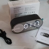 Настолен Bluetooth часовник тонколона акумулаторна батерия FM моде, снимка 1 - Друга електроника - 41905252