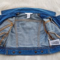 Детско дънково яке H&M 9-12 месеца, снимка 5 - Бебешки якета и елеци - 40617407