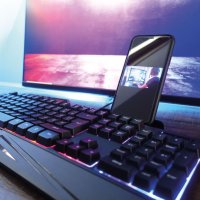 Геймърска клавиатура SCHWAIGER Gaming Tastatur GT108, RGB подсветка, снимка 7 - Клавиатури и мишки - 35948201
