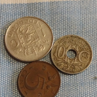 Три монети 10 сантима 1921г. Франция / 1 гулдена 1973г. / 5 цента 1963г. Недерландия 31817, снимка 1 - Нумизматика и бонистика - 44524697