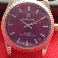 Луксозен мъжки часовник COLLEITEN QUARTZ WATER RESIST много красив стилен - 23474, снимка 2 - Мъжки - 36111717