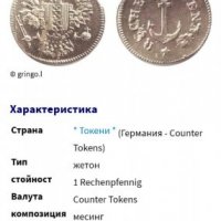 Много стара монета - / КОРАБЕН ЖЕТОН / Германия -раих пфенинг, снимка 16 - Нумизматика и бонистика - 33544852