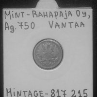 Монета Руска Финландия 25 Пения 1894 г. Цар Николай II, снимка 2 - Нумизматика и бонистика - 35769564
