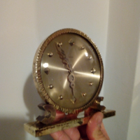 Настолен 8-дневен механичен часовник, снимка 6 - Антикварни и старинни предмети - 36232284