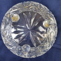 Красива купа от оловен кристал - ръчно гравирана, снимка 5 - Други - 39606156