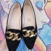 Прекрасни Обувки със Златна Верига за Акцент, снимка 2 - Дамски ежедневни обувки - 41384170