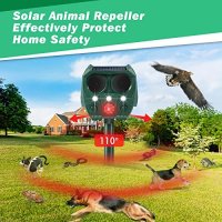 Нов уред Ултразвуково слънчево отблъскване на животни с PIR сензор Дом Градина, снимка 7 - Други стоки за дома - 42254677