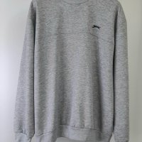 Slazenger SL FLC - Мъжки пуловер дълъг ръкав, сиво, размер - XXXL ., снимка 1 - Спортни дрехи, екипи - 39542314