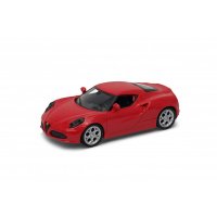 Метална количка ALFA 4C, Welly, в кутия 43676, снимка 1 - Коли, камиони, мотори, писти - 39384794