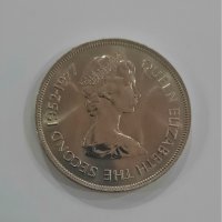 Юбилейна монета 25 пенса Джърси 1977г., снимка 4 - Нумизматика и бонистика - 41472144