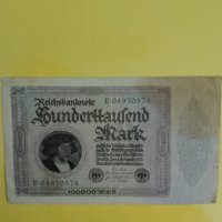 100 000 германски марки 1923 , снимка 2 - Нумизматика и бонистика - 42230164
