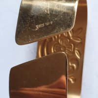 Позлатени пръстени за салфетки-2 броя, снимка 3 - Антикварни и старинни предмети - 42610073