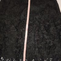 Дамска черна официална поличка с харбали H&M размер S 36 цена 10 лв., снимка 6 - Поли - 42634907