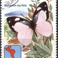 Клеймована марка Фауна Пеперуда 1982 от Никарагуа, снимка 1 - Филателия - 35728007
