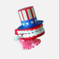 Скачащи зъби - подскачаща играчка с навиване, снимка 1 - Музикални играчки - 39355164