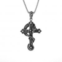Медальон кръст със змей, снимка 7 - Колиета, медальони, синджири - 39446847