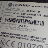 50LB650V EAX65384003 основна платка, снимка 2 - Части и Платки - 42642198