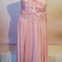 Розова бална рокля Laona р-р Л, нова, с етикет, снимка 2 - Рокли - 35741686