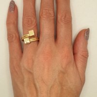 Дамски златни пръстени  с топчета  -14К, снимка 8 - Пръстени - 38938745
