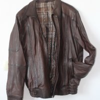 Мъжко яке от естествена кожа MARi Leather & Fur, Ватирано, снимка 3 - Якета - 42484430