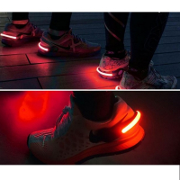 LED светлина за обувки, предпазна, Червена, снимка 2 - Спортна екипировка - 35982562
