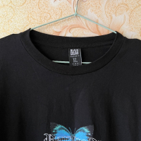 Мъжка блуза с пеперуда 🦋 XL размер 100% памук 🖤, снимка 2 - Блузи - 44767667
