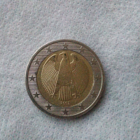 Монета 2 евро 2002г. Германия, снимка 2 - Нумизматика и бонистика - 44571325