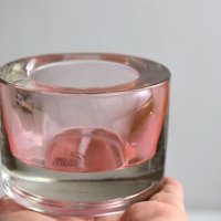 Philippi Комплект 2 бр Стъклен свещник поставка за чаена свещ, снимка 3 - Декорация за дома - 42260578