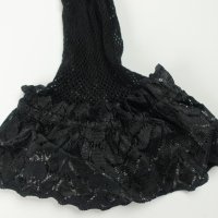 S нови черни мрежести чорапи със силикон, снимка 4 - Бельо - 44340056