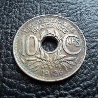 Стара монета 10 сантима 1936 г. Франция - топ !, снимка 2 - Нумизматика и бонистика - 42211418