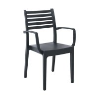 Стол трапезен градински OLIMPIA ARM Черен, снимка 1 - Столове - 44277273