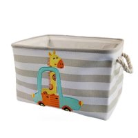 Кутия за Съхранение на Играчки, Дрехи, Козметика, Сгъваема, с Удобни Дръжки - GIRAF, за Детска стая,, снимка 1 - Мебели за детската стая - 41442862