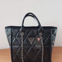 Луксозна Черна чанта  Guess   код SG316, снимка 1 - Чанти - 35978470